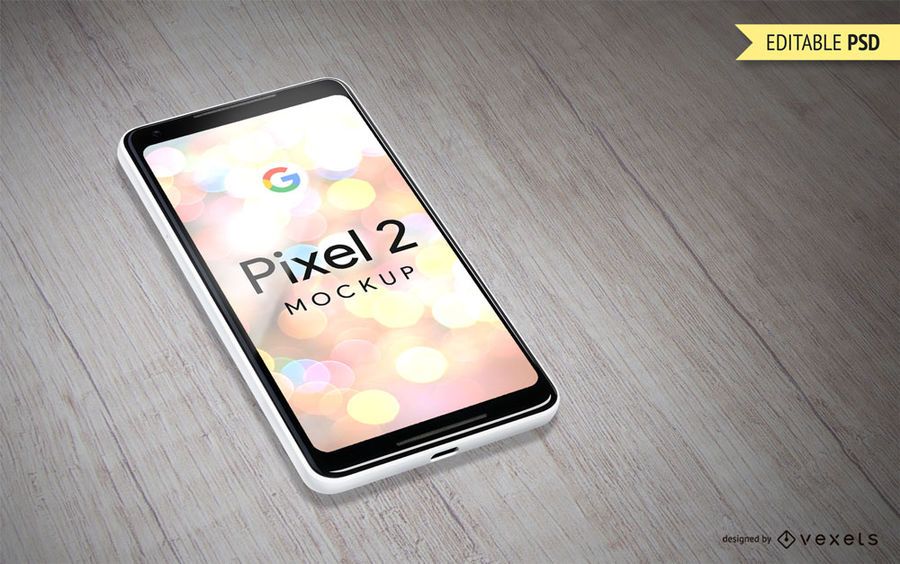Google Pixel 2 mockup template Google Pixel 2 mockup template