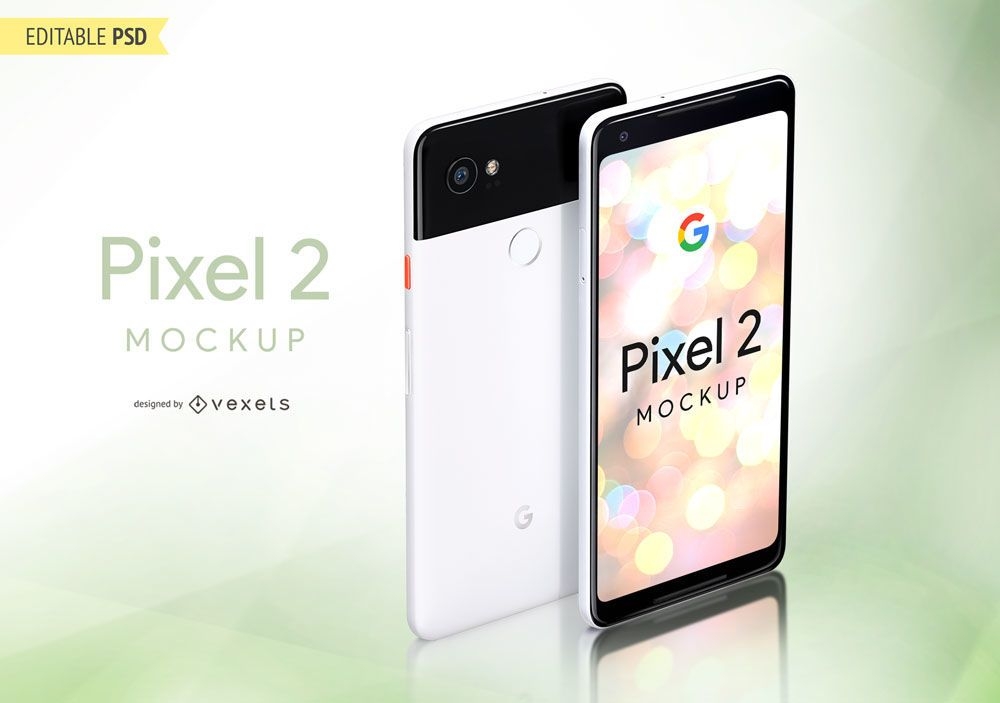 Google Pixel 2 PSD-Modell