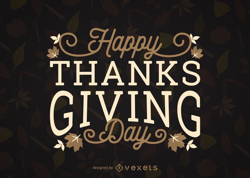 Happy Thanksgiving Day leaves design Happy Thanksgiving Day leaves design