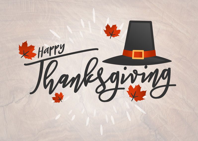 Hand written Happy Thanksgiving card Hand written Happy Thanksgiving card