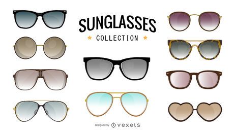 Sunglasses Illustration Collection Vector Download