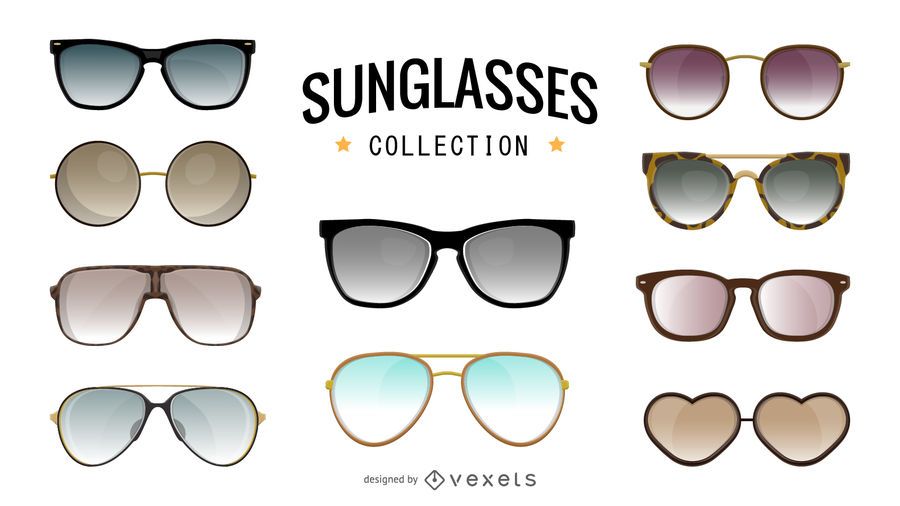 Sunglasses illustration collection Sunglasses illustration collection