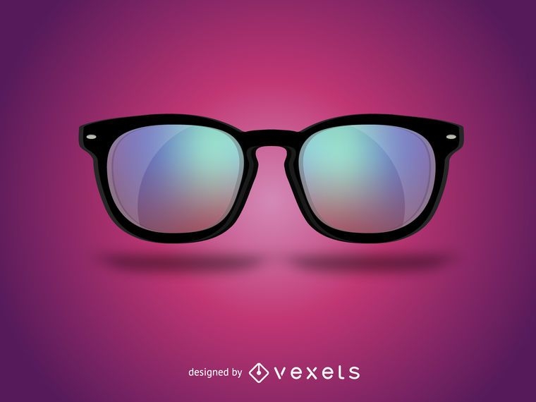 Gafas Hipster Realistas - Descargar Vector