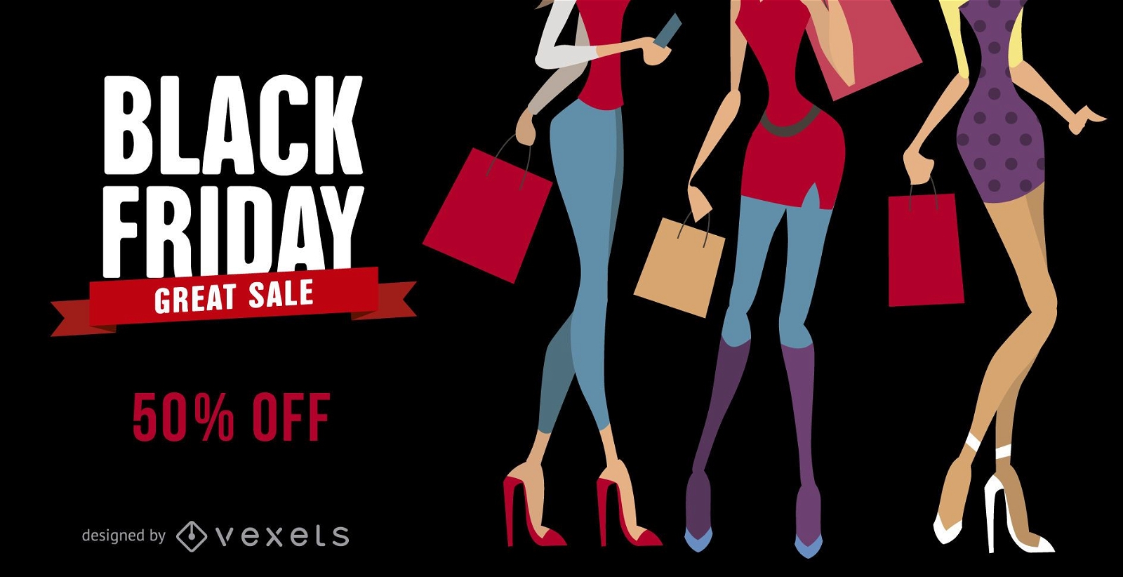 Black Friday fashion sale banner