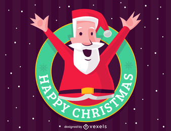 Merry Christmas Santa Claus Sign Vector Download