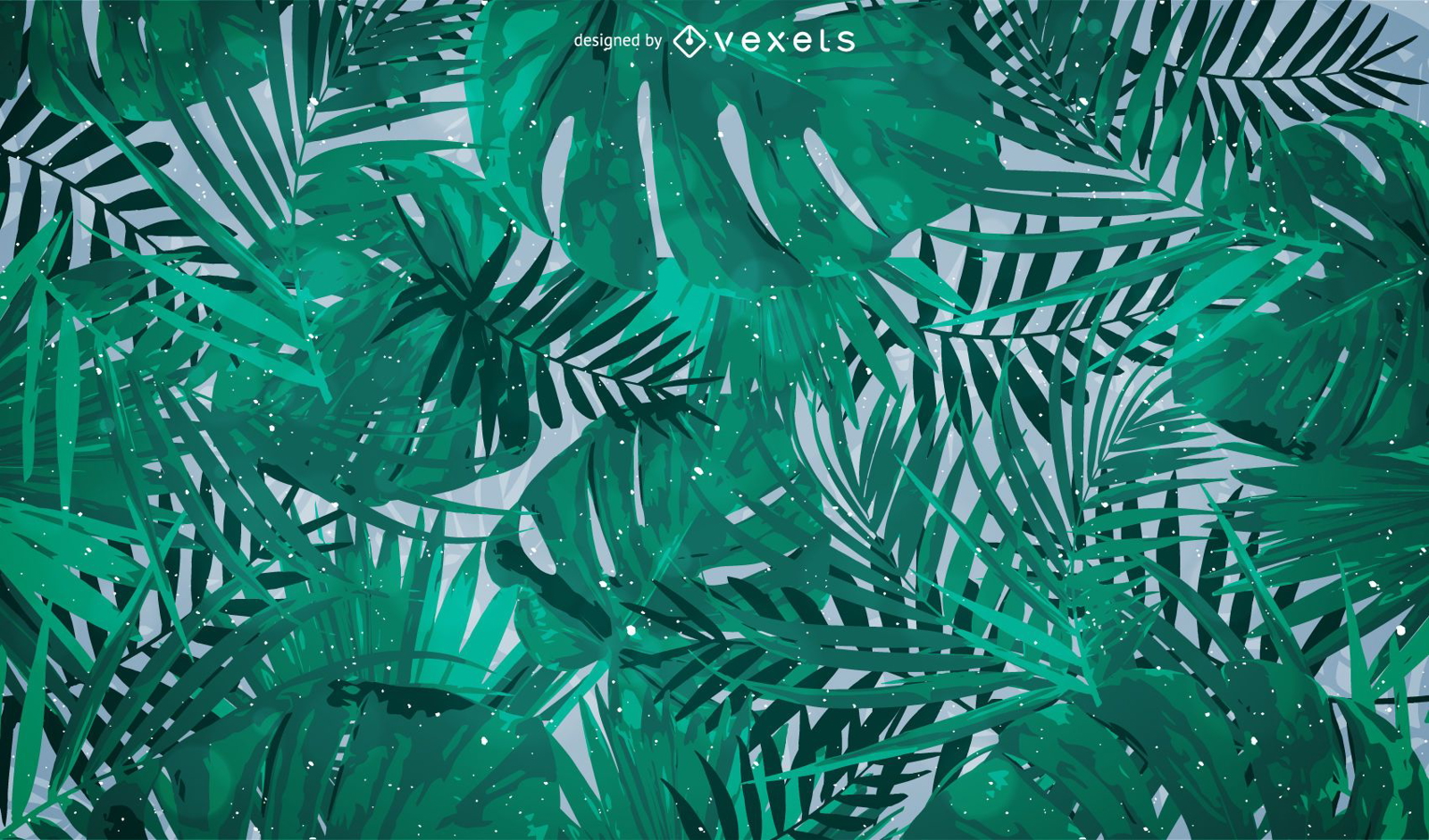 Fondo de hojas de palmera tropical