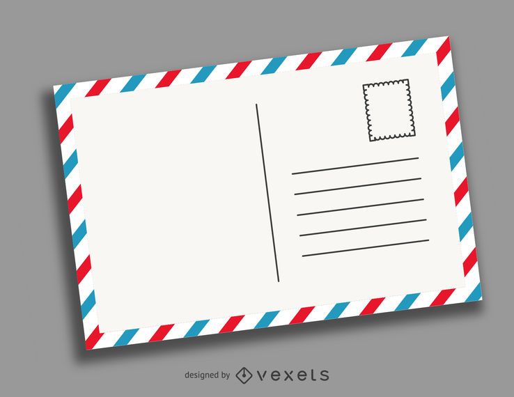Retro postcard illustration Retro postcard illustration