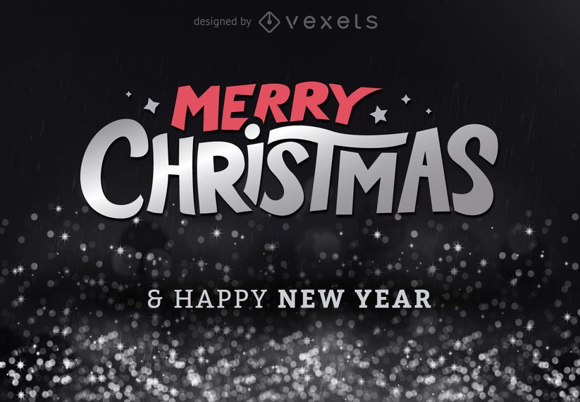 Shiny Merry Christmas design with glitter Shiny Merry Christmas design with glitter