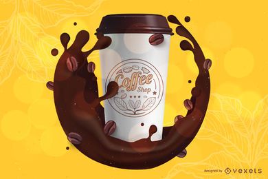 Coffee branding mockup template Coffee branding mockup template