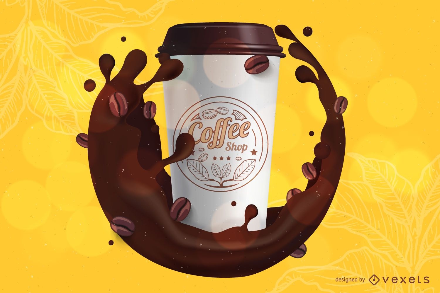 Kaffee-Branding-Modellvorlage