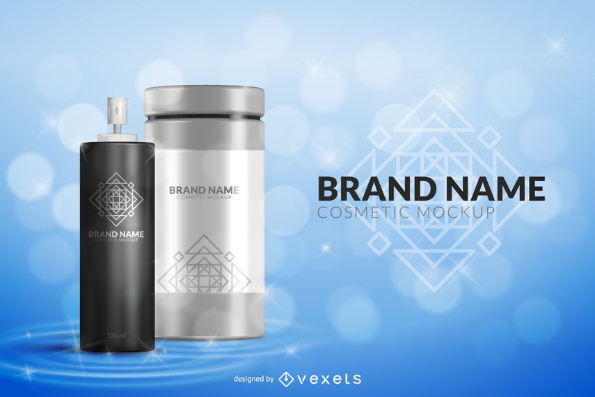 Men cosmetic packaging template Men cosmetic packaging template