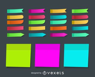 Collection of post it notes and reminders Collection of post it notes and reminders