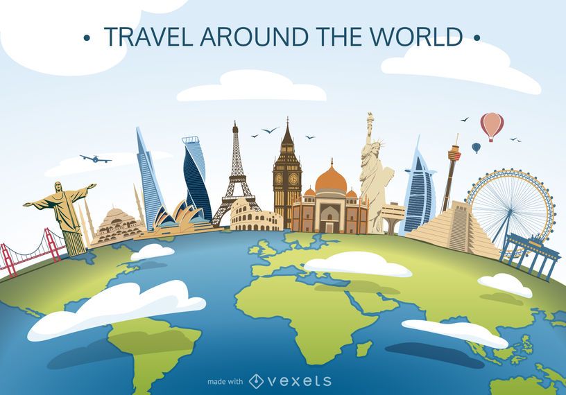 World skyline poster maker World skyline poster maker
