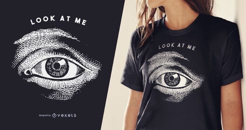 Augenillustrations-T-Shirt Design