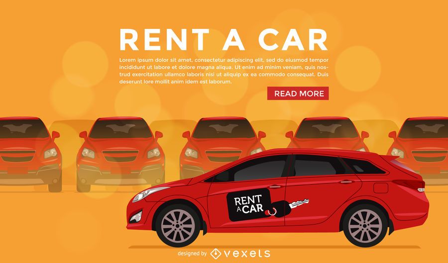 Rent a car illustration Rent a car illustration