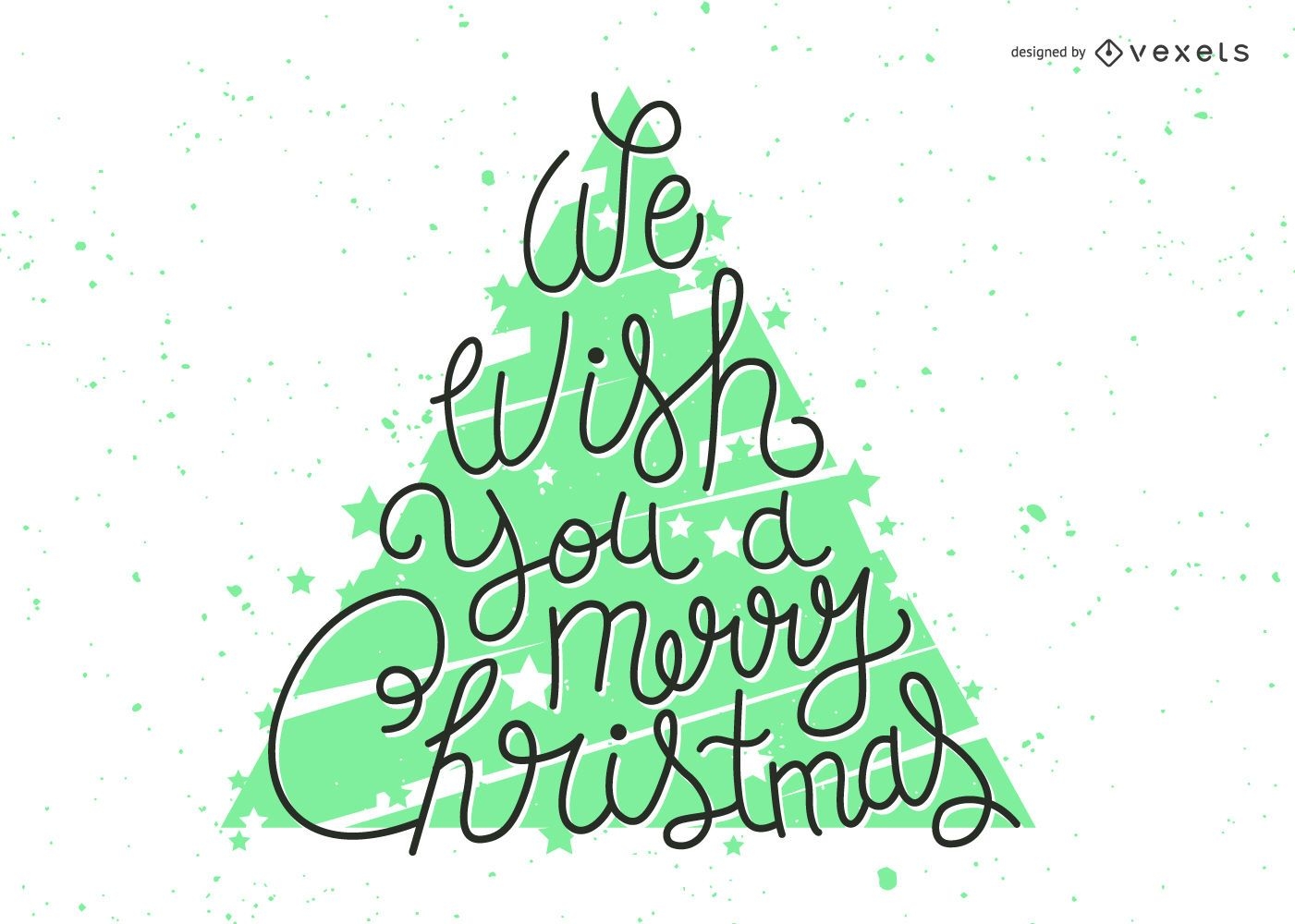 Bright Christmas wishes lettering