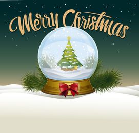 Weihnachtsschneeballillustration