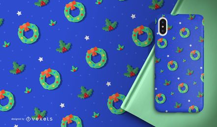 Padrão de Natal com grinaldas