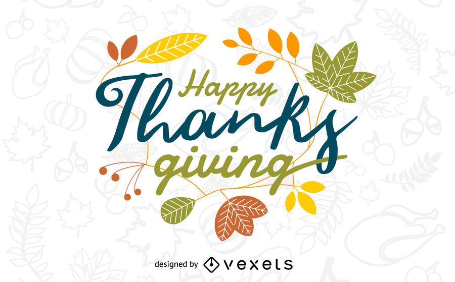 Colorful Thanksgiving banner Colorful Thanksgiving banner