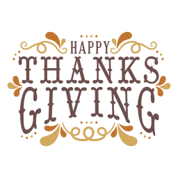 Happy thanksgiving badge Happy thanksgiving badge