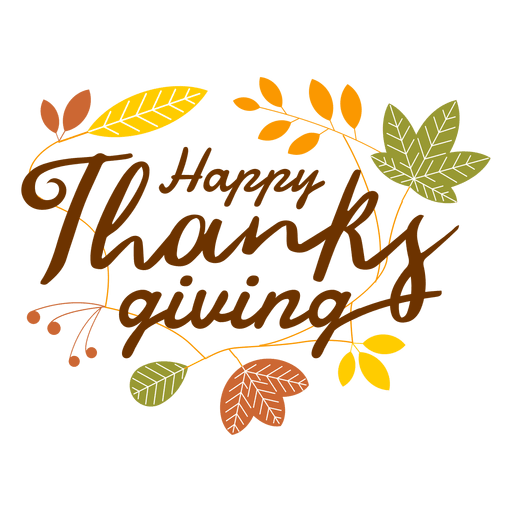 Happy thanksgiving logo