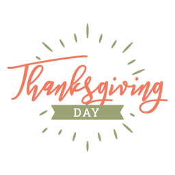 Thanksgiving day badge PNG Design