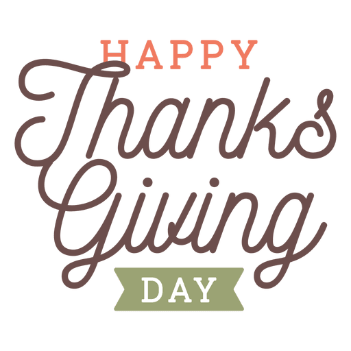 Thanksgiving Day Greetings Badge Transparent Png Svg Vector File