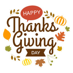 Thanksgiving Day Logo Transparent Png Svg Vector File