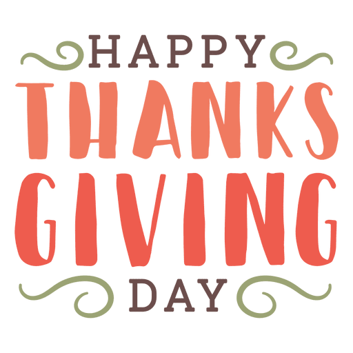 Thanksgiving greetings badge - Transparent PNG & SVG vector file