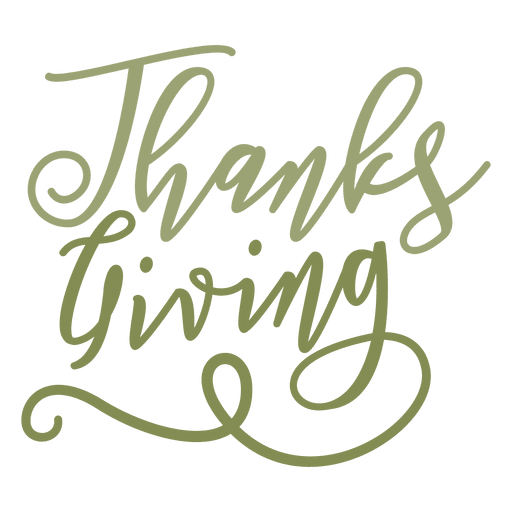Thanksgiving handwritten text badge PNG Design