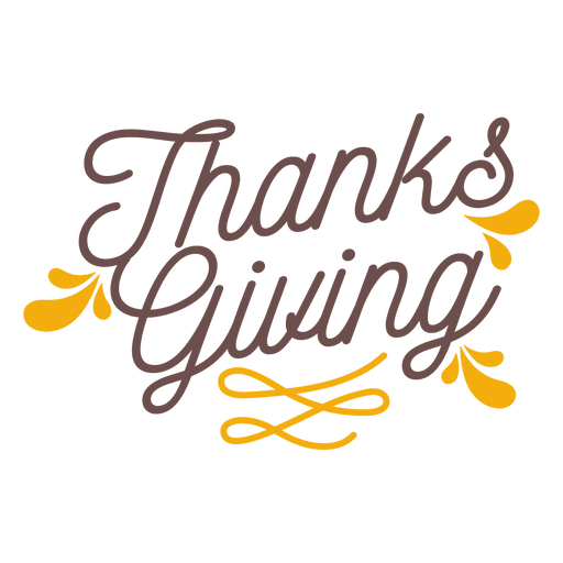 Thanksgiving holiday badge - Transparent PNG & SVG vector file