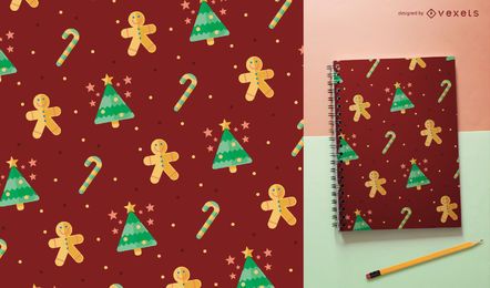 Padrão sem emenda de Natal fofo