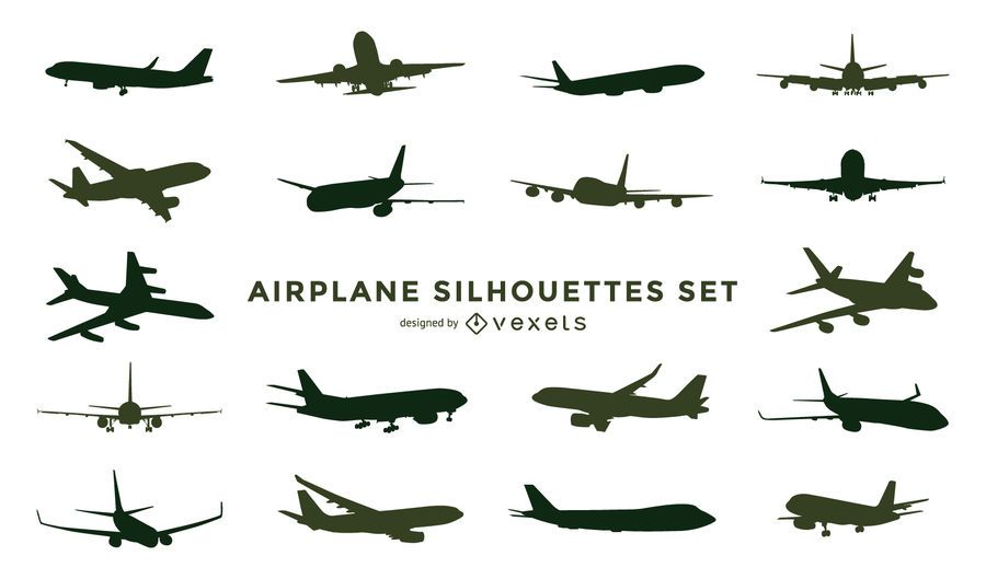 Flugzeugschattenbildsatz Flugzeugschattenbildsatz