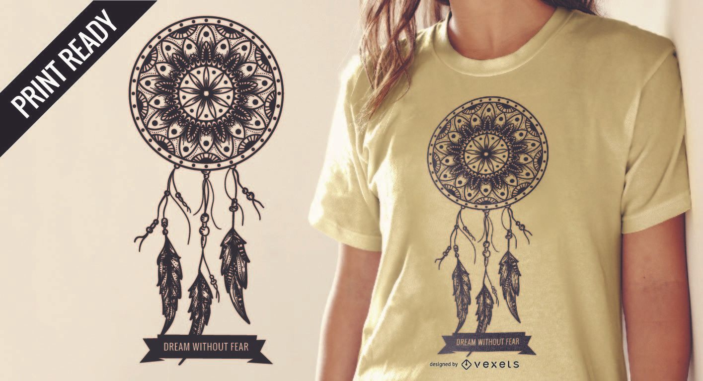 Design de camisetas Dreamcatcher para mercadorias