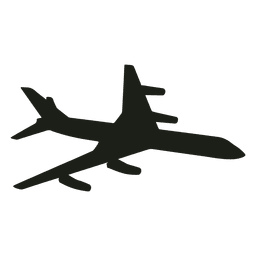 Avión Airbus volando silueta Diseño PNG