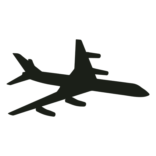 Airbus Flugzeug fliegende Silhouette PNG-Design