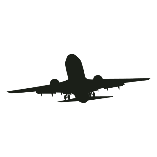 Flugzeug aufsteigende Silhouette PNG-Design