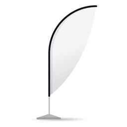 Pluma en blanco convexo volando banner Diseño PNG