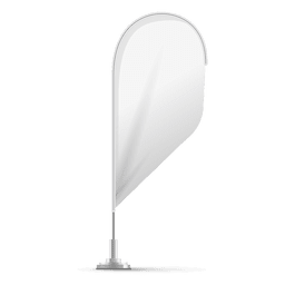 Bandeira em forma de lágrima Desenho PNG