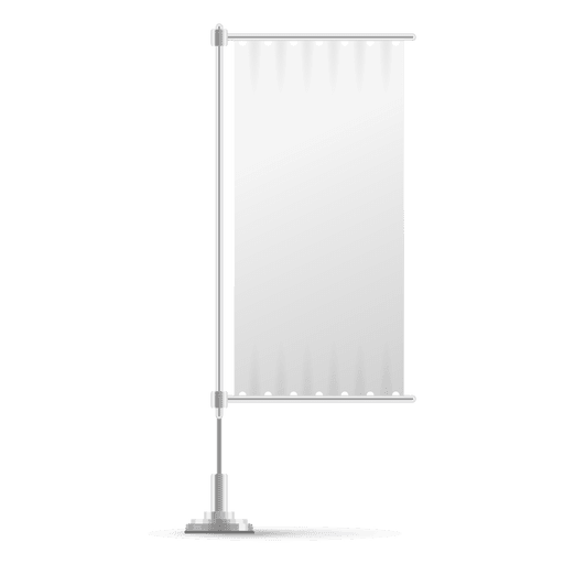 Bandeira vertical em branco Desenho PNG