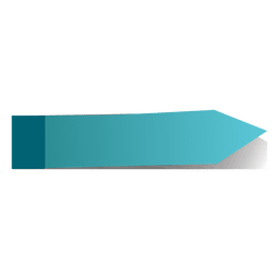 Blue sticky note arrow sticker PNG Design