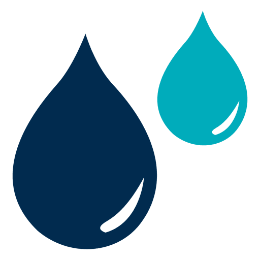 Blaues Wassertropfen-Symbol PNG-Design