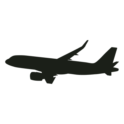 Verkehrsflugzeug im Flugschattenbild PNG-Design