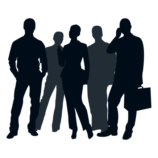 Business people group silhouette PNG Design