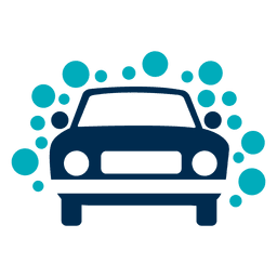 Car with bubbles icon