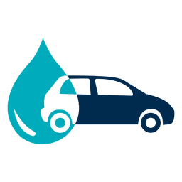 Ícone de carro com gota d&#39;água Desenho PNG