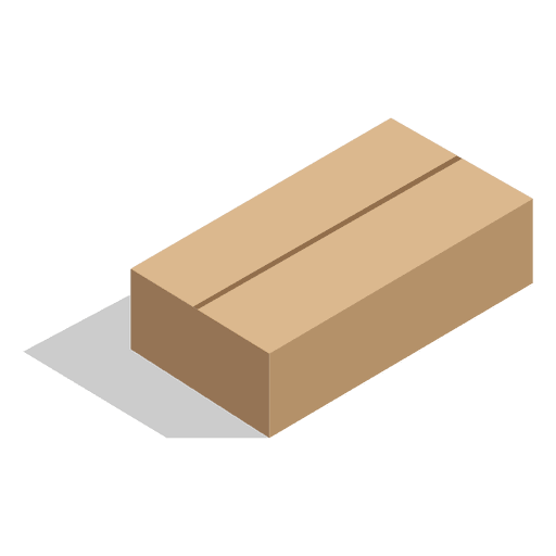 Download Closed shallow cardboard box - Transparent PNG & SVG ...