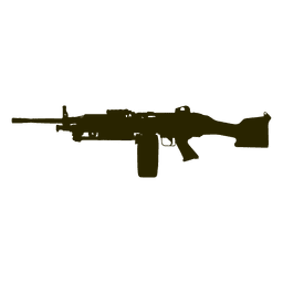 Silhouette des halbautomatischen Colt-Gewehrs PNG-Design