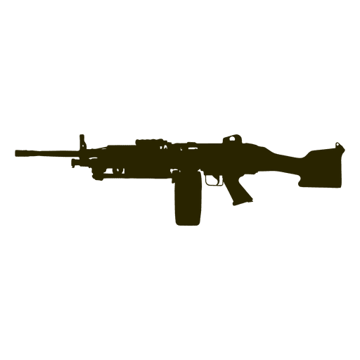 Silhouette des halbautomatischen Colt-Gewehrs PNG-Design