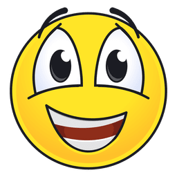 Nettes fröhliches Emoticon PNG-Design